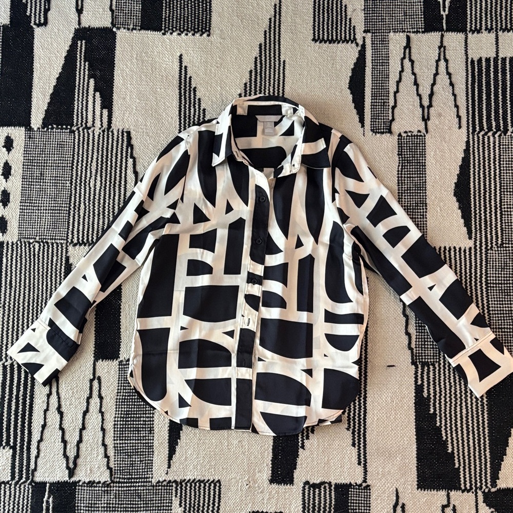 Stylish Black and White Shirt